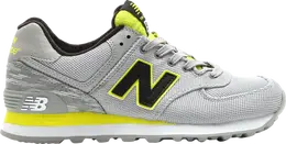 New Balance: Серые кроссовки  574