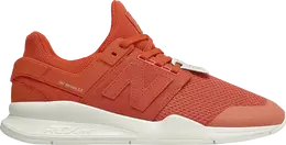 New Balance: Оранжевые кроссовки 