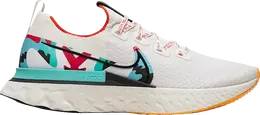 Nike: Белые кроссовки  React Infinity Run Flyknit