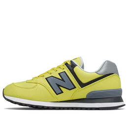 New Balance: Жёлтые кроссовки  574