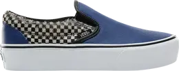 Vans: Синие кеды  Classic Slip On