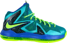 Nike: Зелёные кроссовки  Lebron 10