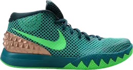 Nike: Зелёные кроссовки  Kyrie 1