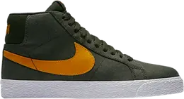 Nike: Зелёные кроссовки  SB Blazer Mid