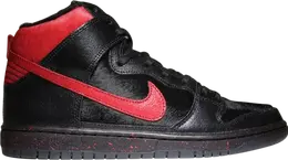 Nike: Чёрные кроссовки  Dunk High