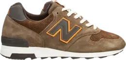 New Balance: Коричневые кроссовки 