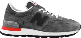 New Balance: Серые кроссовки 