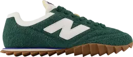 New Balance: Зелёные кроссовки 