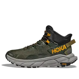 Hoka One One: Зелёные кроссовки 