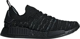 Adidas: Чёрные кроссовки  NMD_R1 STLT