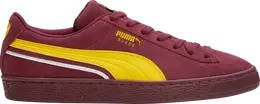 PUMA: Бордовые кроссовки  Suede