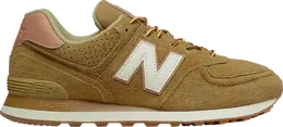 New Balance: Коричневые кроссовки  574