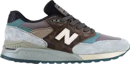 New Balance: Коричневые кроссовки 