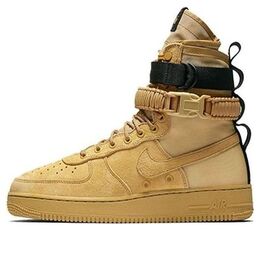 Nike: Бежевые кроссовки  Air Force 1 High