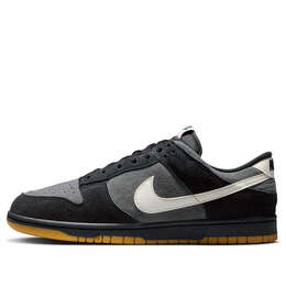 Nike: Чёрные кроссовки  Dunk Low Retro