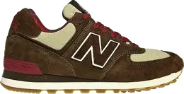 New Balance: Коричневые кроссовки  574