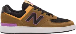 New Balance: Коричневые кроссовки  574