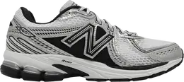 New Balance: Серебристые кроссовки 