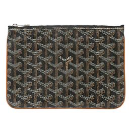 Goyard: Коричневый клатч 