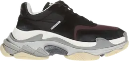 Balenciaga: Чёрные кроссовки  Triple S