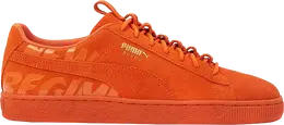 PUMA: Оранжевые кроссовки  Suede