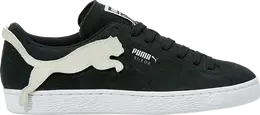 PUMA: Чёрные кроссовки  Suede