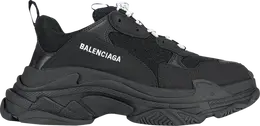 Balenciaga: Чёрные кроссовки  Triple S