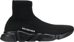 Balenciaga: Чёрные кроссовки  Speed Trainer