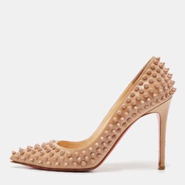 Christian Louboutin: Бежевые туфли  Pigalle