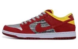 Nike: Красные кроссовки  SB Dunk Low