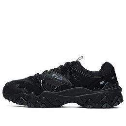 Fila: Чёрные кроссовки 