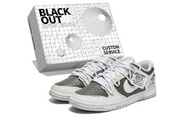 Nike: Серые кроссовки  Dunk