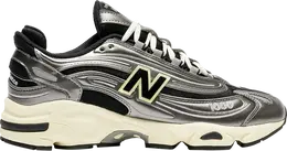 New Balance: Серебристые кроссовки 