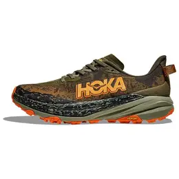 Hoka One One: Зелёные кроссовки 