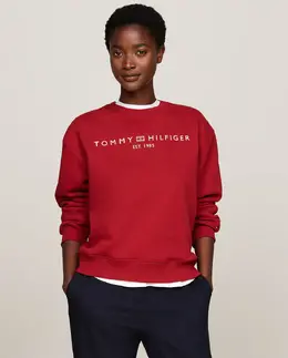 Tommy Hilfiger: Бордовая толстовка 