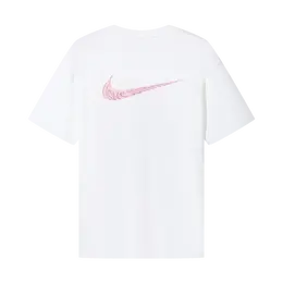 Nike: Белая футболка 