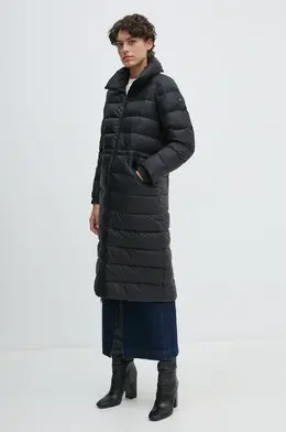 Tommy Hilfiger: Чёрный пуховик 