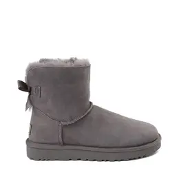 UGG: Серые ботинки  Bailey Bow II