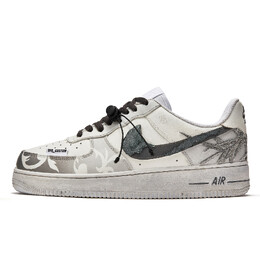 Nike: Серые кроссовки  Air Force 1