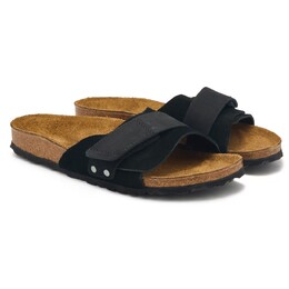 Birkenstock: Чёрные сандалии 