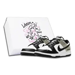 Nike: Чёрные кроссовки  Dunk