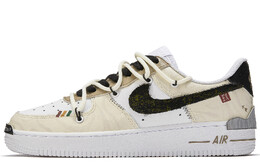 Nike: Зелёные кроссовки  Air Force 1