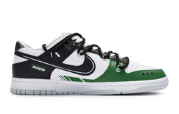 Nike: Чёрные кроссовки  Dunk