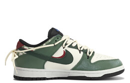 Nike: Зелёные кроссовки  Dunk