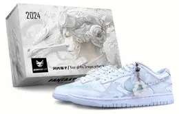 Nike: Зелёные кроссовки  Dunk