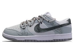 Nike: Серые кроссовки  Dunk