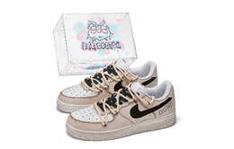 Nike: Коричневые кроссовки  Air Force 1