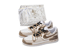 Nike: Коричневые кроссовки  Air Force 1