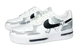 Nike: Чёрные кроссовки  Air Force 1
