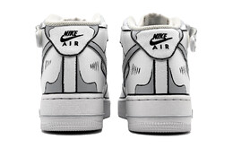 Nike: Серые кроссовки  Air Force 1